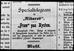 Diverse avisutklipp fra avisa Nidaros