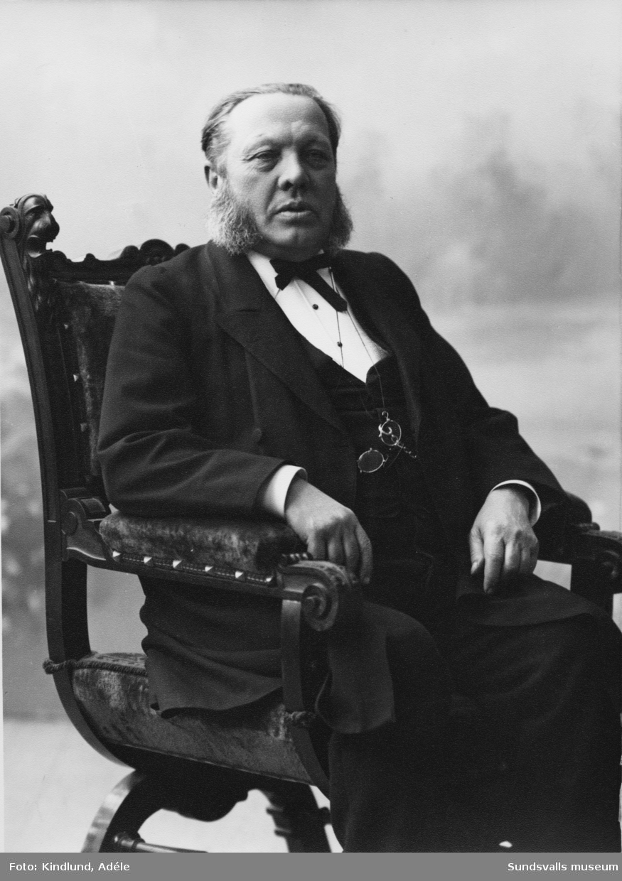 Porträtt på doktor Adolf Fredrik Christiernin.