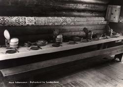 Postkort. Bryllupsbord fra Sunn-Hordland. Hordalandstunet, N