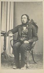 Fangeportrett. Narve Olsen Bjørndalen, arrestert i 1866 elle