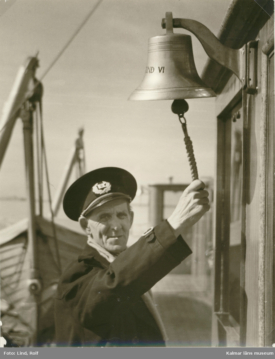 Sven Håkansson, kapten på Kalmarsundsbåtarna.