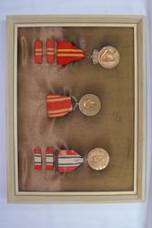 Samling av medaljar