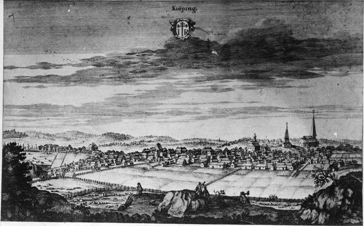 Köping stad ur Suecia Antiqua, 1704.