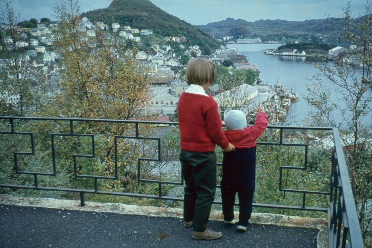 To barn kikker på Egersund fra Kråkefjellveien