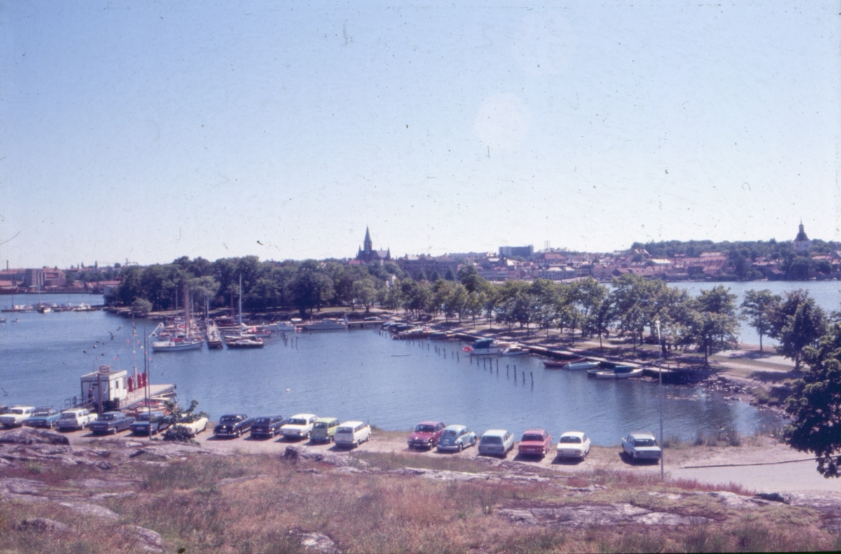 Västervik sett från Kulbacken sommaren 1971.