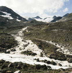 Breelv fra Smørstabtindene Leirdalen Jotunheimen