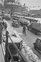 Travel trafikk i Rådhusgaten i Oslo.