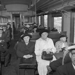 Pensjonister på utflukt til Vikhammerløkka