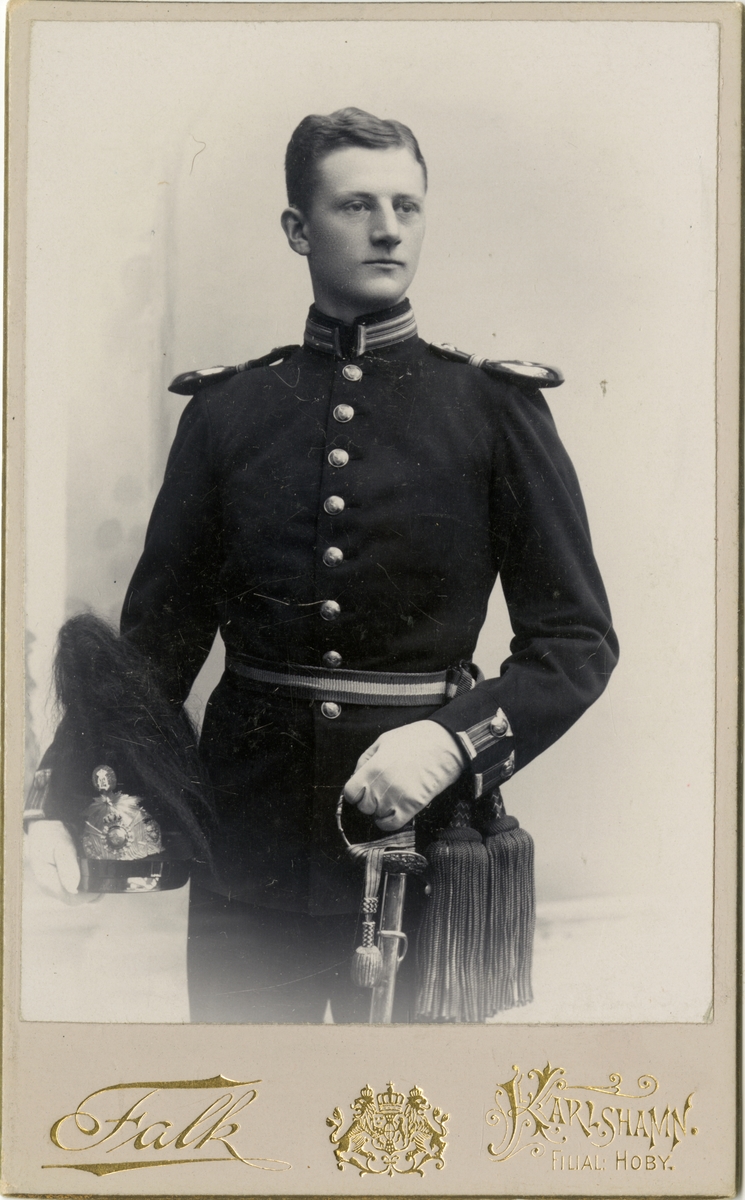 Porträtt av Carl Peter Soldan Ridderstad, officer vid Södra skånska infanteriregementet I 24.