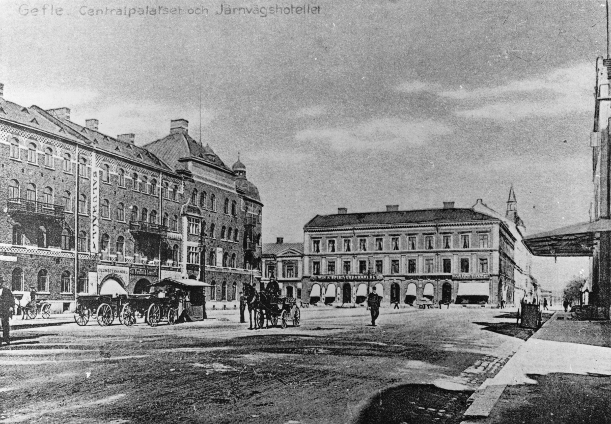 Gävle stad – Norr, Centralplan.
Centralpalatset och Järnvägshotellet.

