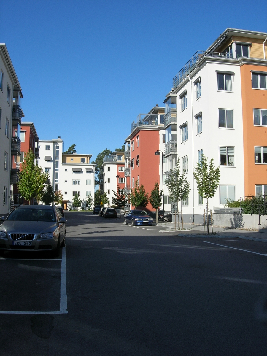 Det nya bostadsområdet Hagaberg vid gamla garnisonen.