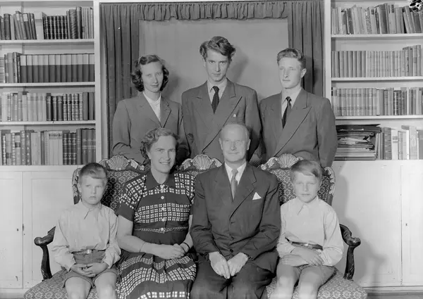 Arkitekt Tycho Castberg med familie