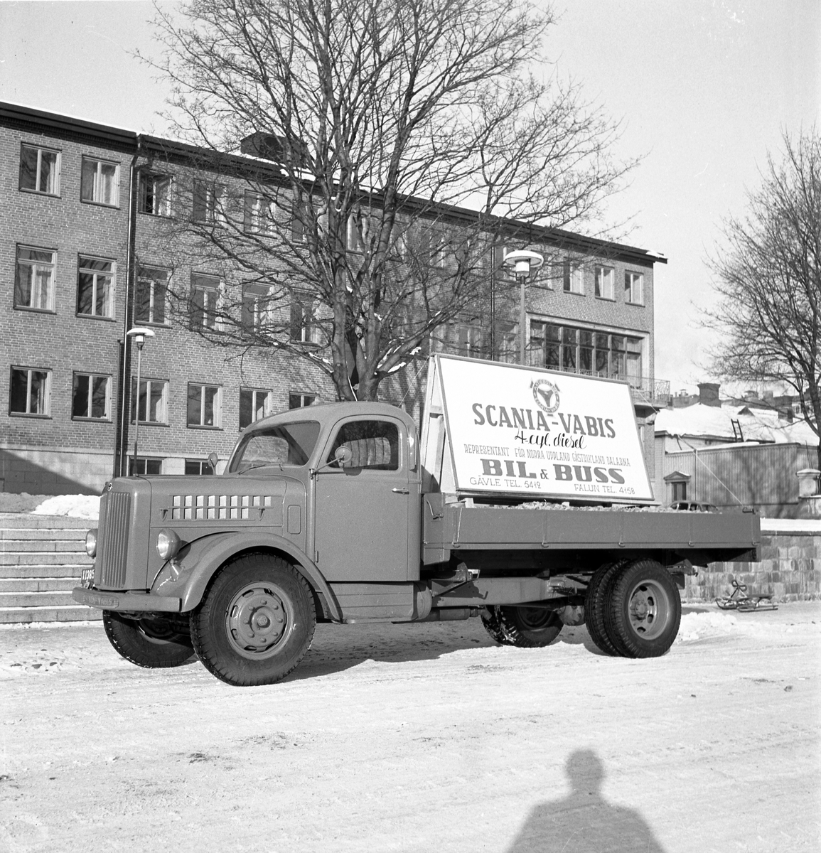 Scania-Vabis lastbil. Bil o Buss. Den 15 februari 1947