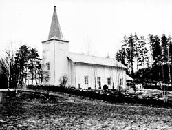 Rømskog kirke, eksteriør, 1920-åra.