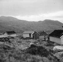 Dokumentasjonsbilder i serie av et seteranlegg på Åmelfot i 