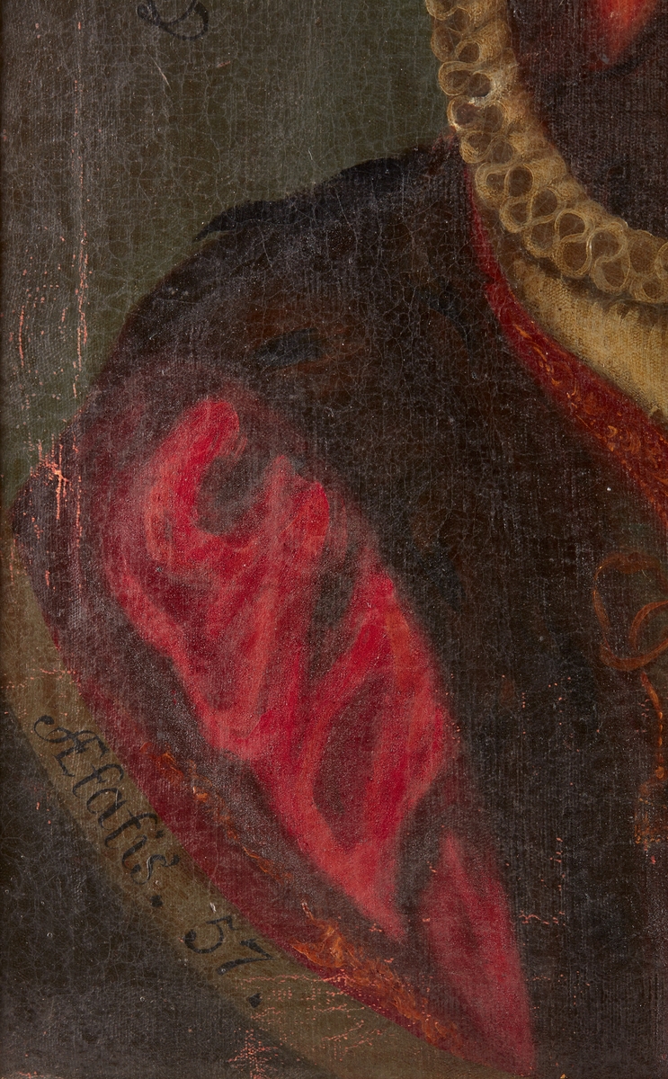 Portrett av kong Christian 3 av Danmark-Norge i drakt med pipekrage og fjærprydet hatt.