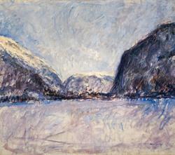 Vinter, Lærdal [Maleri]