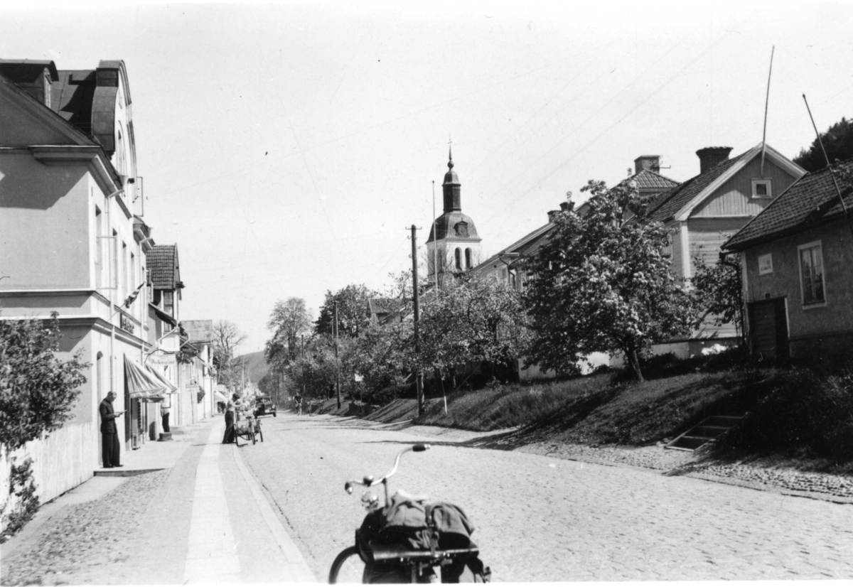 Brahegatan i Gränna, norrut från södertull.