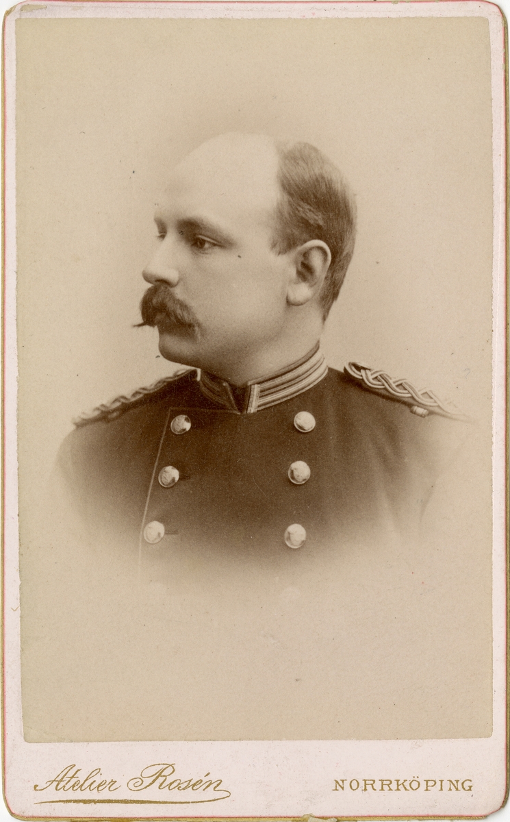 Porträtt av Anders Herman Hjalmar Richard Lilliestierna, officer vid Skaraborgs regemente I 9.