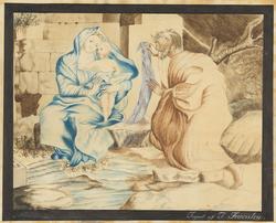 Den hellige familie [Tegning]