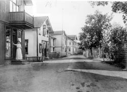 Anton H. Mysens gate i Mysen, Eidsberg fotografert etter 190