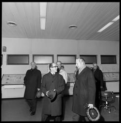 Besøk av Porsgrunn kommune. Kontrollrom, N II.