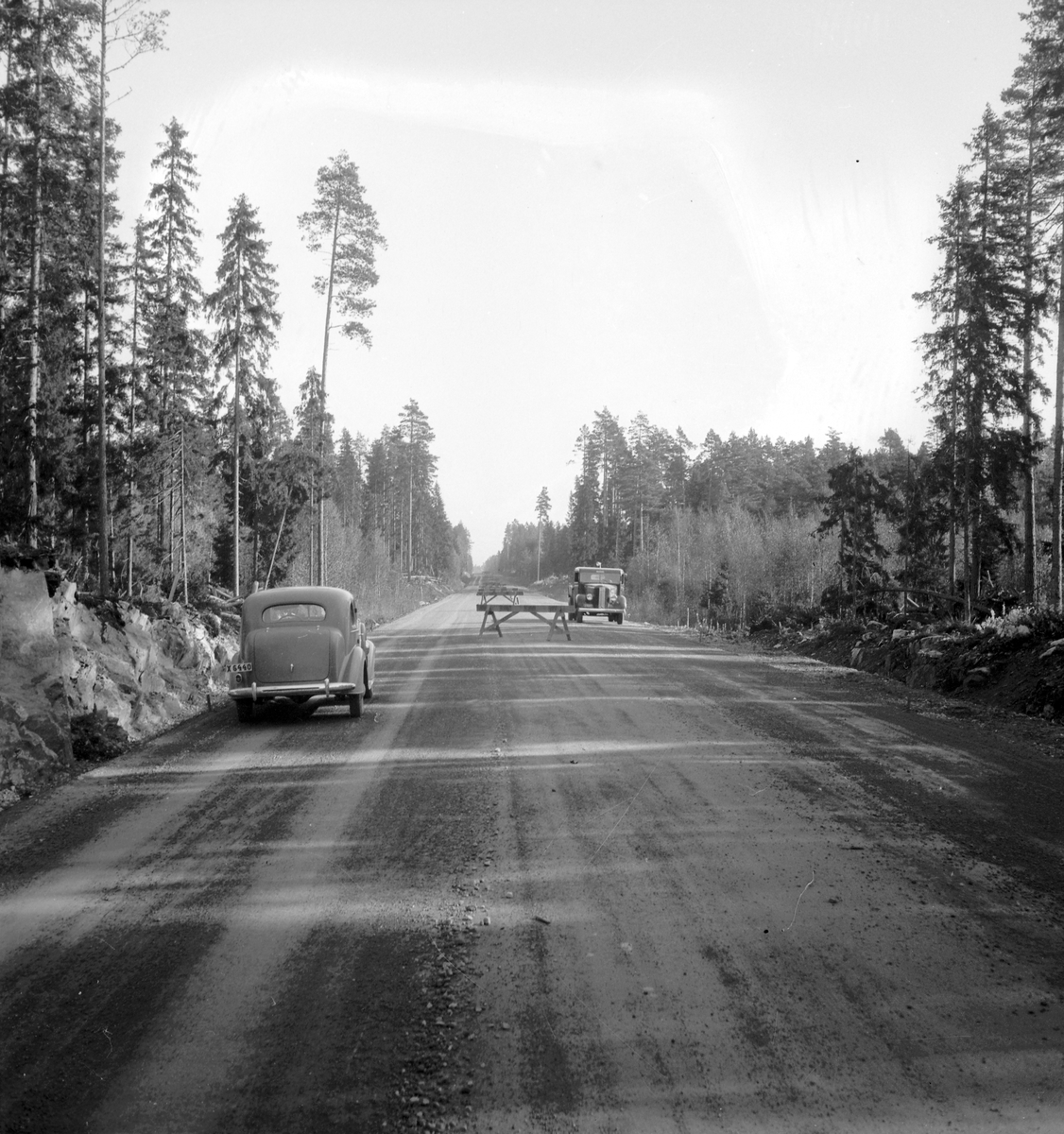 Vägarbete. Furuviksvägen. Reportage för Gefle Dagblad. År 1937