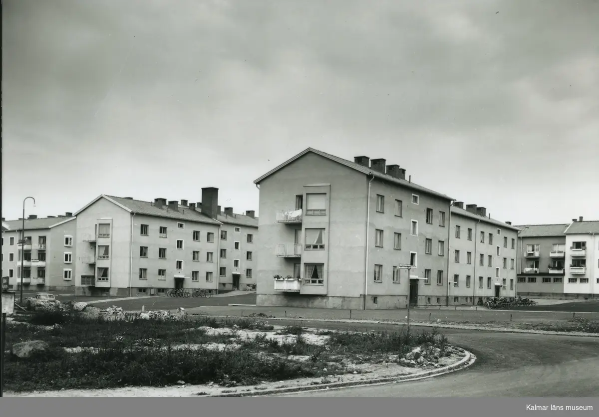 Riksbyggen, bostäder i Kalmar. 14 september 1951. - Kalmar läns museum ...