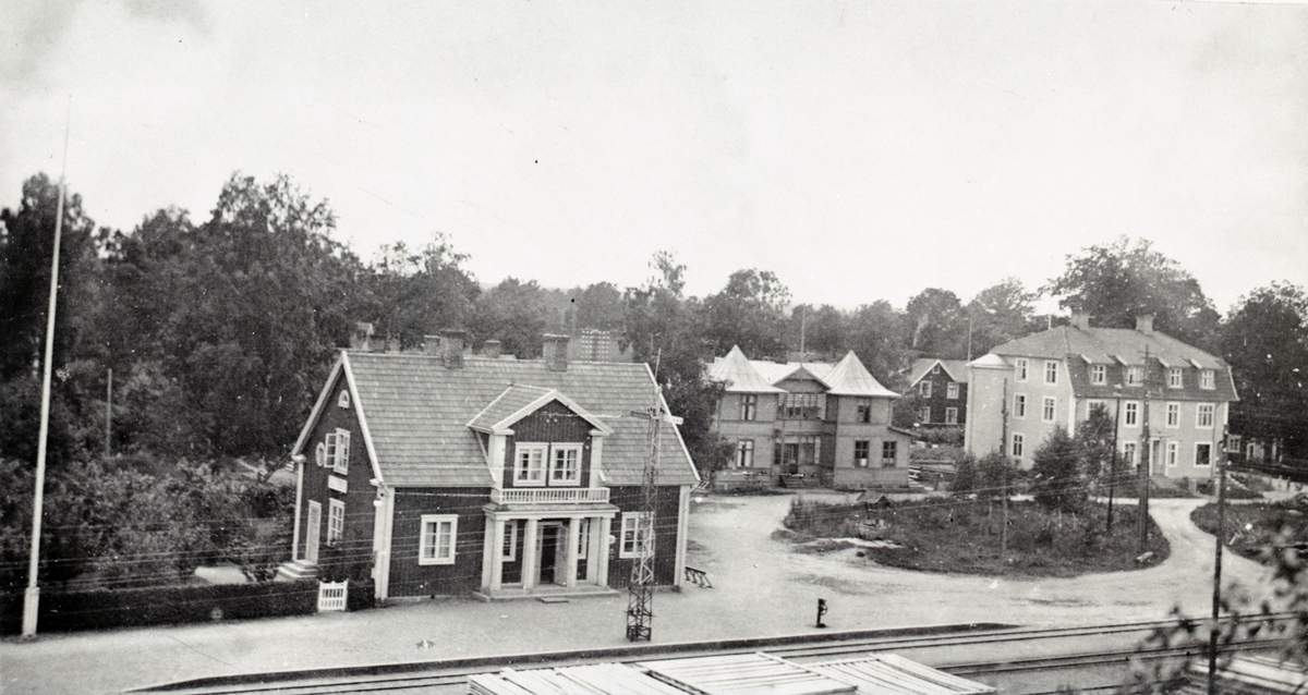 Parti av Alsterbro stationssamhälle år 1929.