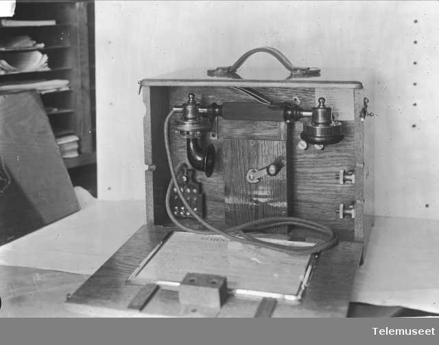 Togtelefonapparat, 8.2.1915. Elektrisk Bureau.