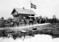 Begravelse på Sætervang i Båstad, Trøgstad februar 1910. Den