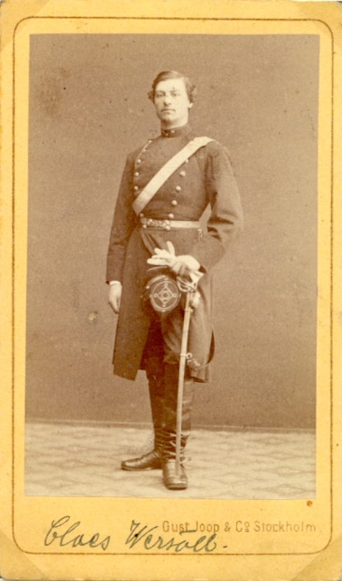 Claes Wersäll i uniform.
