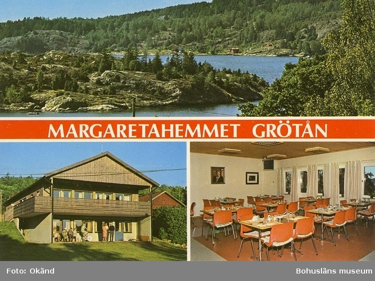 Enligt Bengt Lundins noteringar: "Margaretahemmet Grötån. 3-Bild".