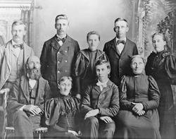 Gruppebilde, personer, klær.