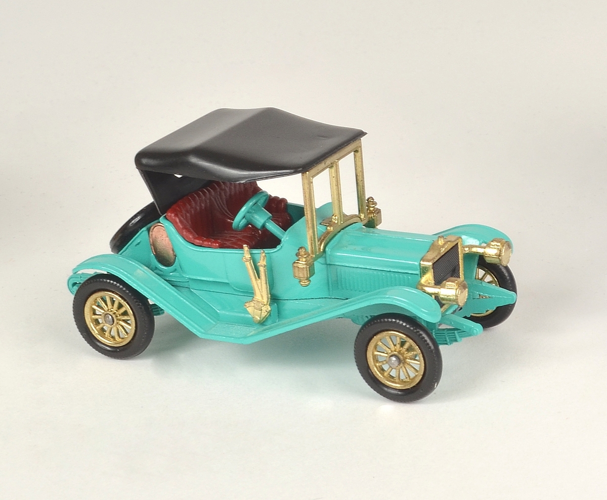 Lekebil (1912 Packard Landaulet) i original eske