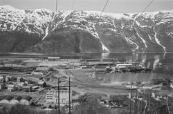 Aluminiumsverket under bygging.