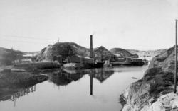 Foto fra Rena bruk a/s på Rensvik, Frei, i Kristiansund komm