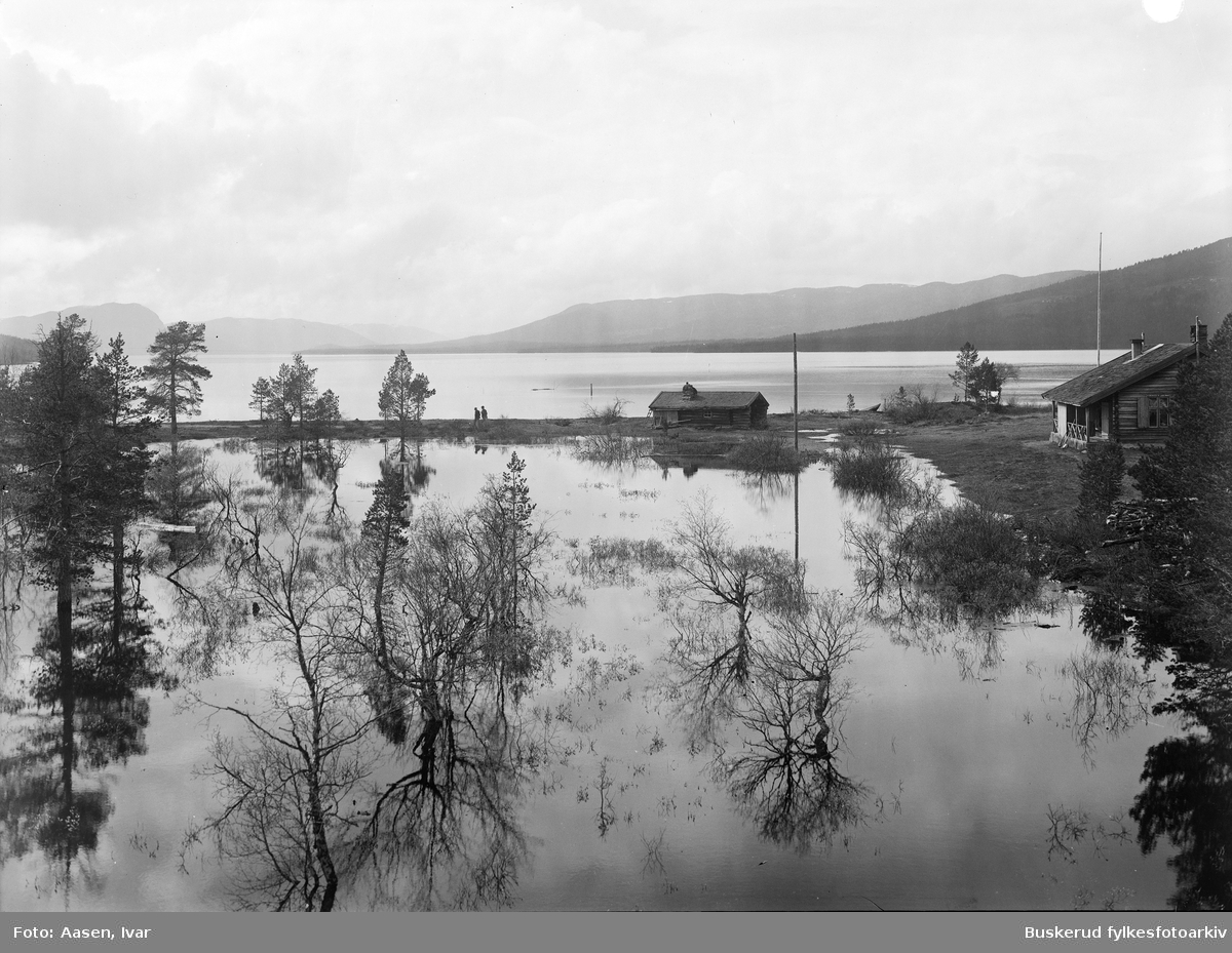 Fra Torkelsbu i Pålsbufjorden i flom
Torkelsbustryken 1926