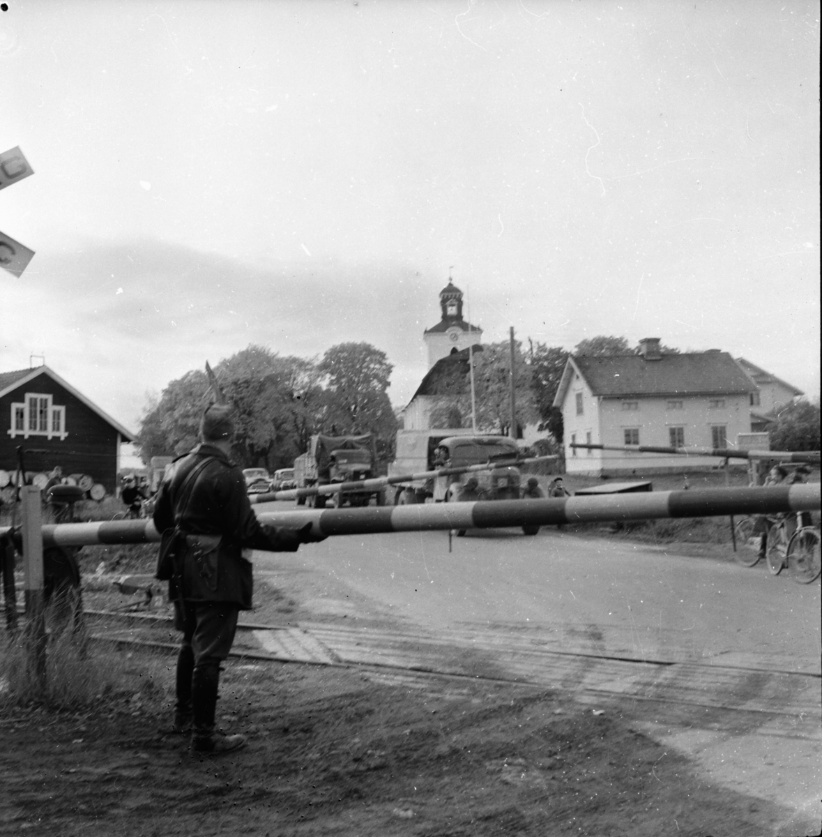 Manövern, bilder från Ljusdal- Färila.
1953