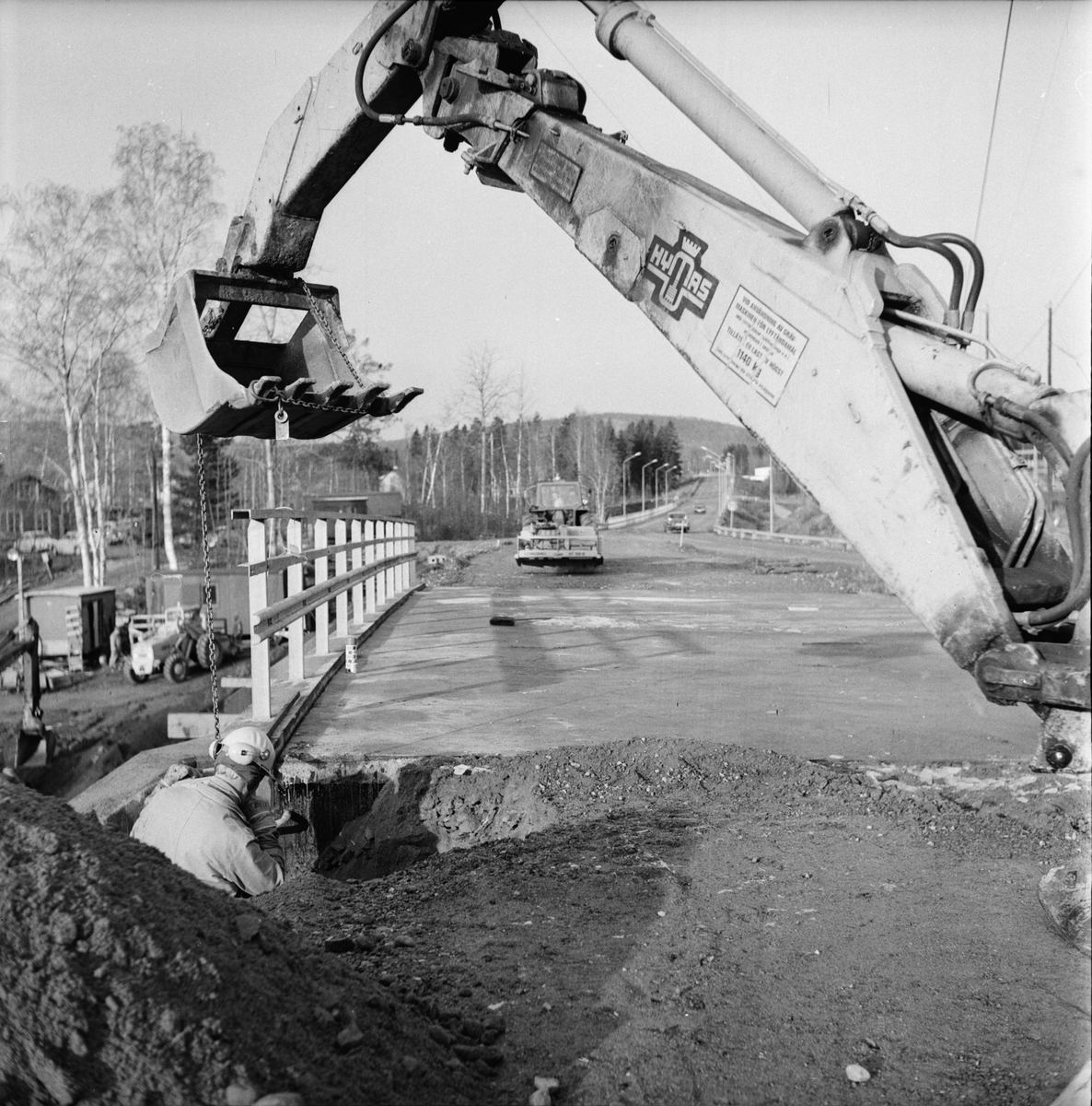 Nya bron i Forsbro.
Oktober 1973