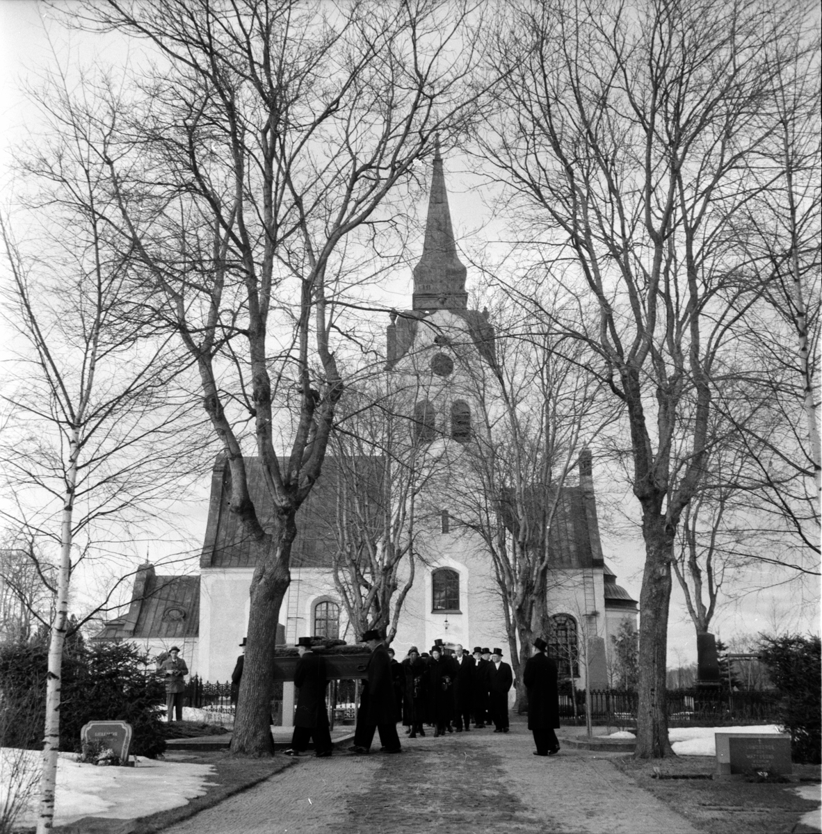 Prosten David Granqvists begravning, i Söderala kyrka 1959.