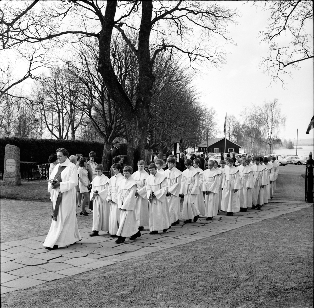 Arbrå,
Konfirmation i Arbrå kyrka,
Våren 1970