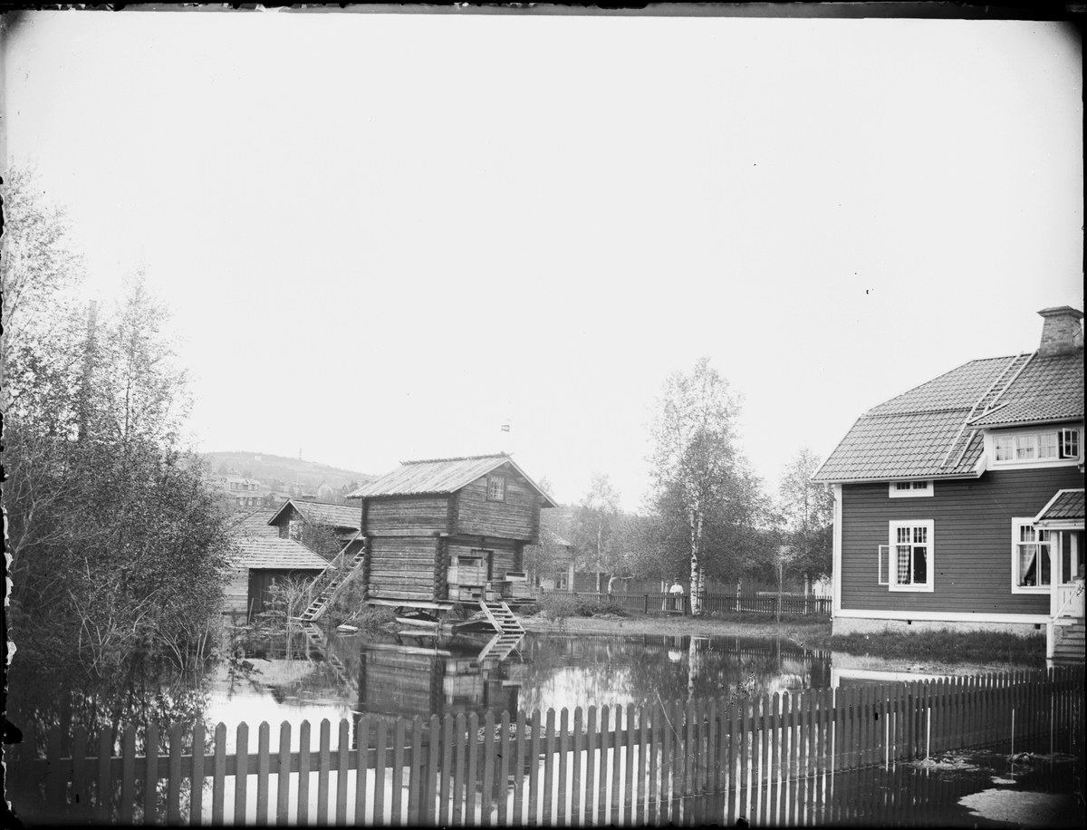 Översvämning, Rättvik, Dalarna 1909