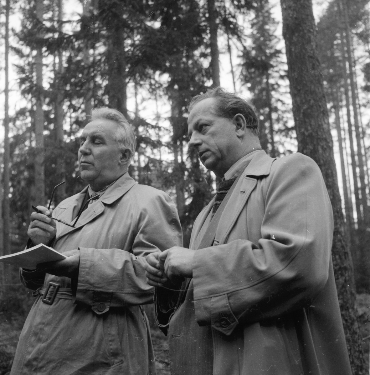 Ryska skogsmän på besök.
7/10 1958