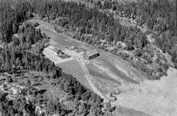 Oversiktsbilde over Bøe gård i Varteig, flyfoto 1953.