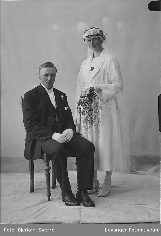 Portrett av et brudepar, Einar Tangen hennes navn er ukejnt.