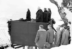 Hovedlandsrennet 1927.  I Gamle Lysgårdsbakken.  Fra kongetr