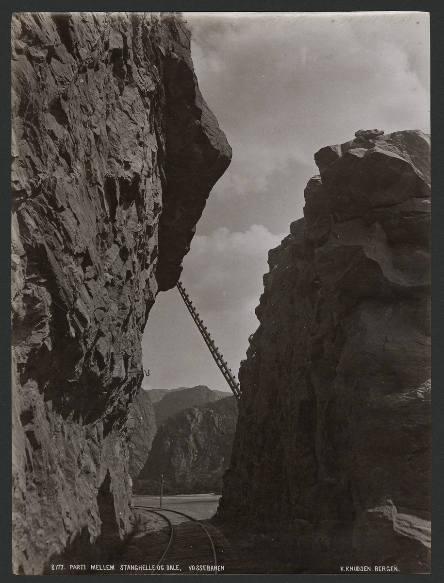 Parti mellem Stanghelle og Dale, Vossebanen [Fotografi ...