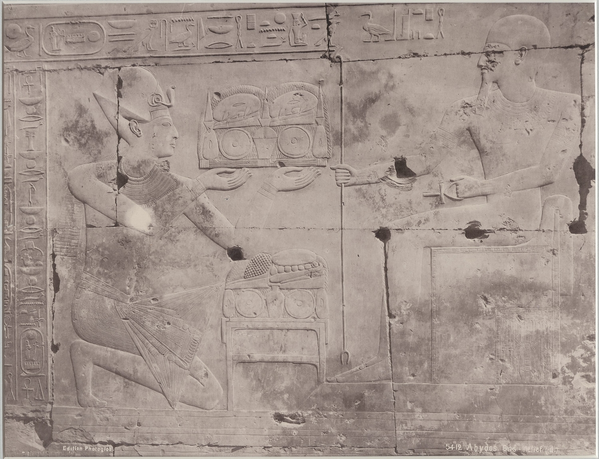 Abydos. Bas-relief (d) [Fotografi]