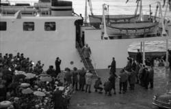 "januar 1962"."jula og NM" .Kong Olav ankommer Molde.